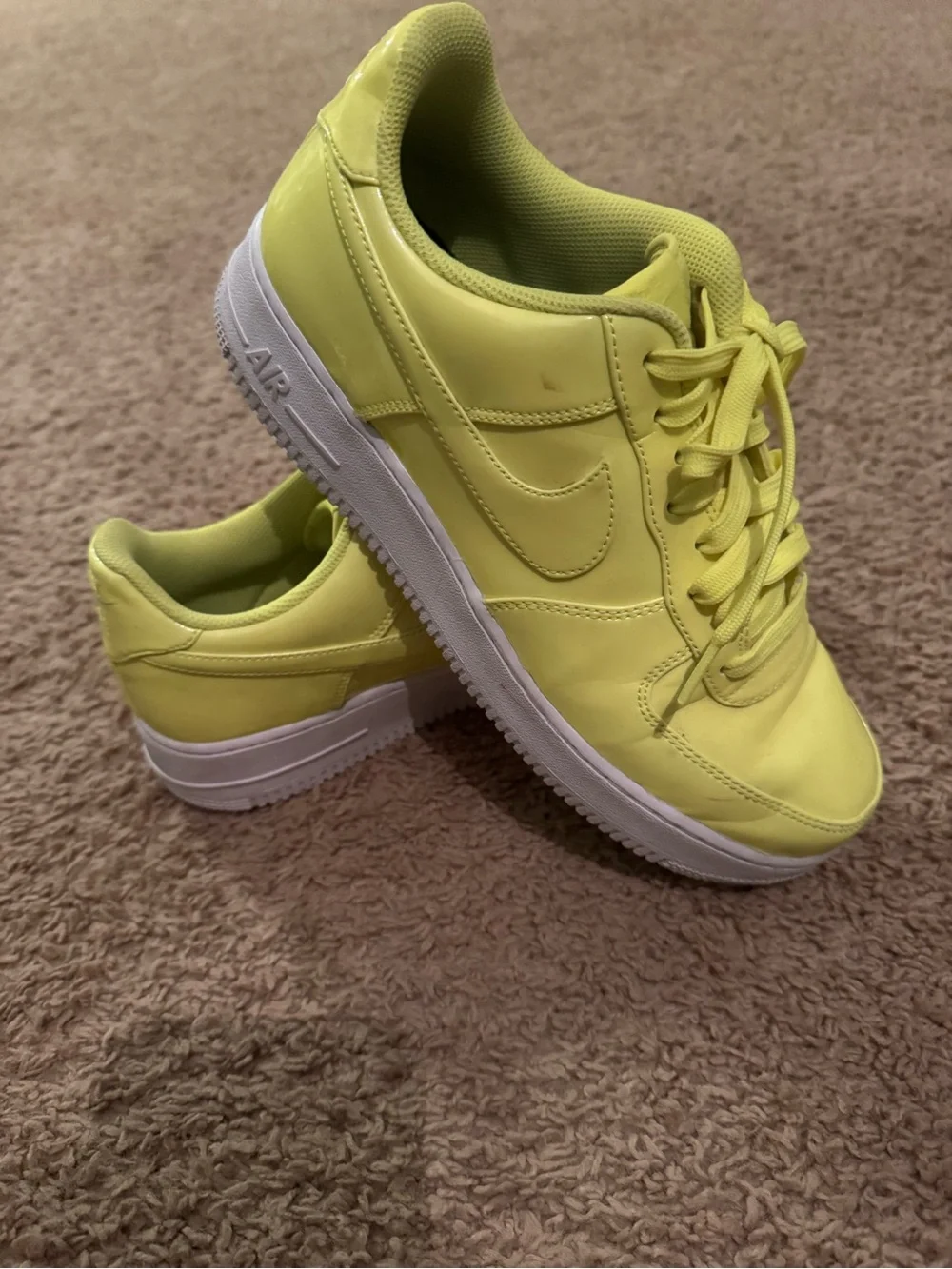 Nike Neon Yellow Low-Top Sneakers